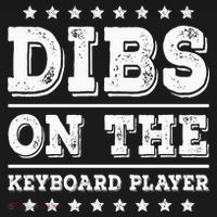 Dibs On The Keyboard Player Funny Pianist Wife Girlfriend Ornament thumb 1