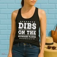Dibs On The Keyboard Player Funny Pianist Wife Girlfriend Women's Tank Top thumb 2