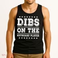 Dibs On The Keyboard Player Funny Pianist Wife Girlfriend Tank Top thumb 3