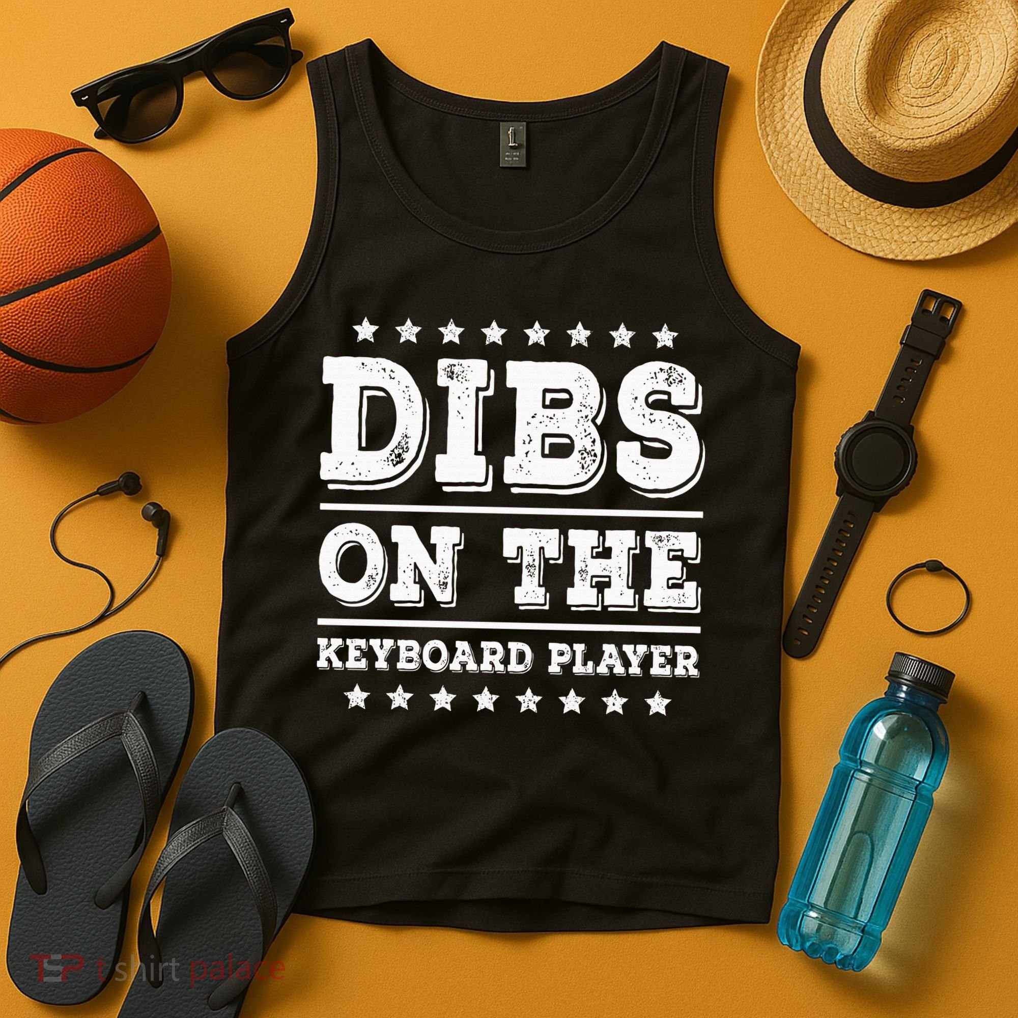 Dibs On The Keyboard Player Funny Pianist Wife Girlfriend Tank Top
