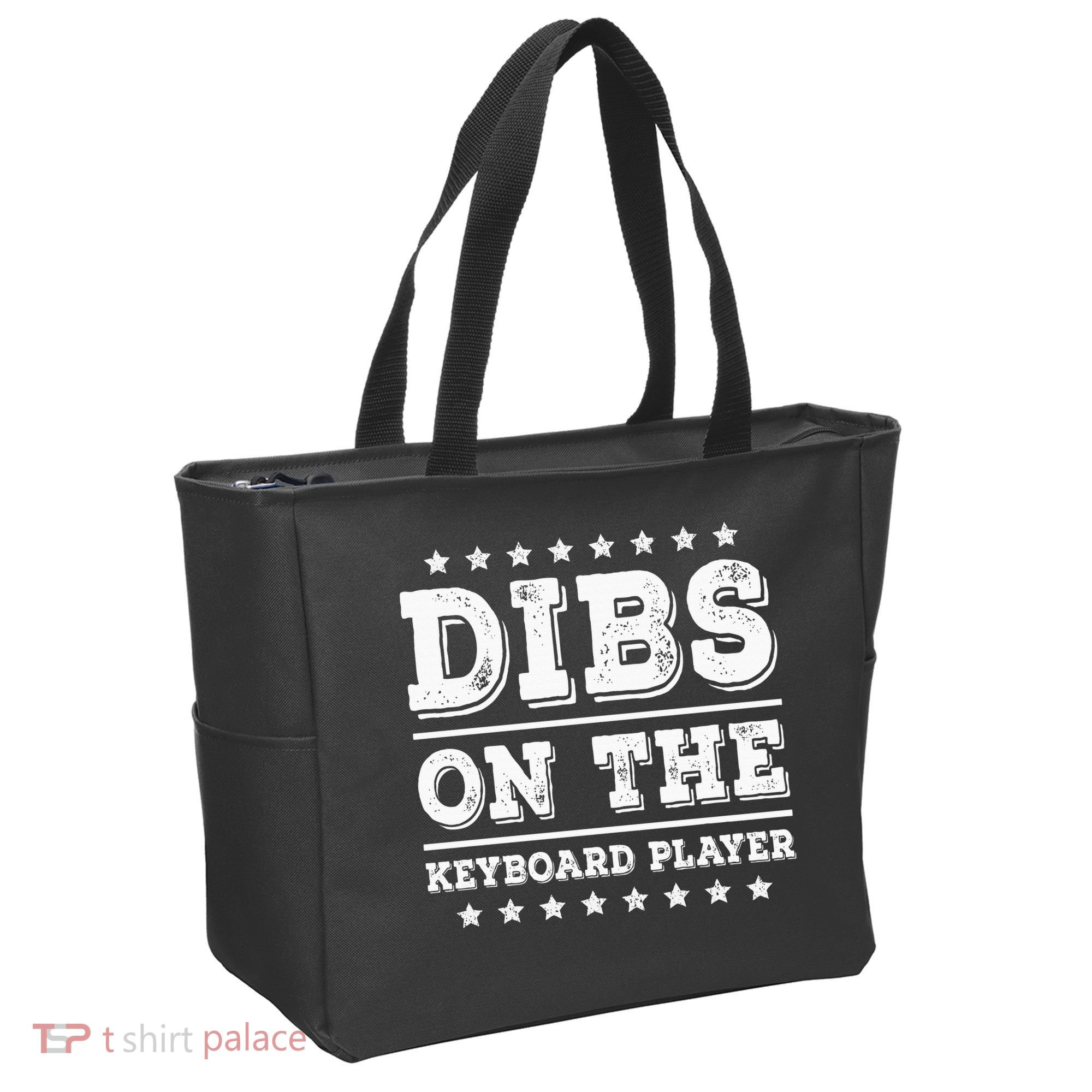 Dibs On The Keyboard Player Funny Pianist Wife Girlfriend Tote Bag
