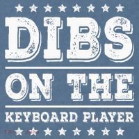 Dibs On The Keyboard Player Funny Pianist Wife Girlfriend Garment-Dyed Sweatshirt thumb 2