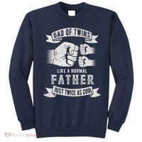 Dad Of Twins Dad Father's Day New Dad To Be Expecting Sweatshirt thumb 0