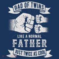 Dad Of Twins Dad Father's Day New Dad To Be Expecting Women's Hoodie thumb 2