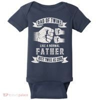 Dad Of Twins Dad Father's Day New Dad To Be Expecting Baby Bodysuit thumb 0