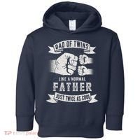 Dad Of Twins Dad Father's Day New Dad To Be Expecting Toddler Hoodie thumb 0