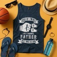 Dad Of Twins Dad Father's Day New Dad To Be Expecting Tank Top thumb 4