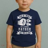 Dad Of Twins Dad Father's Day New Dad To Be Expecting Toddler T-Shirt thumb 2