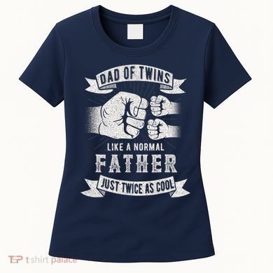 Dad Of Twins Dad Father's Day New Dad To Be Expecting Women's T-Shirt