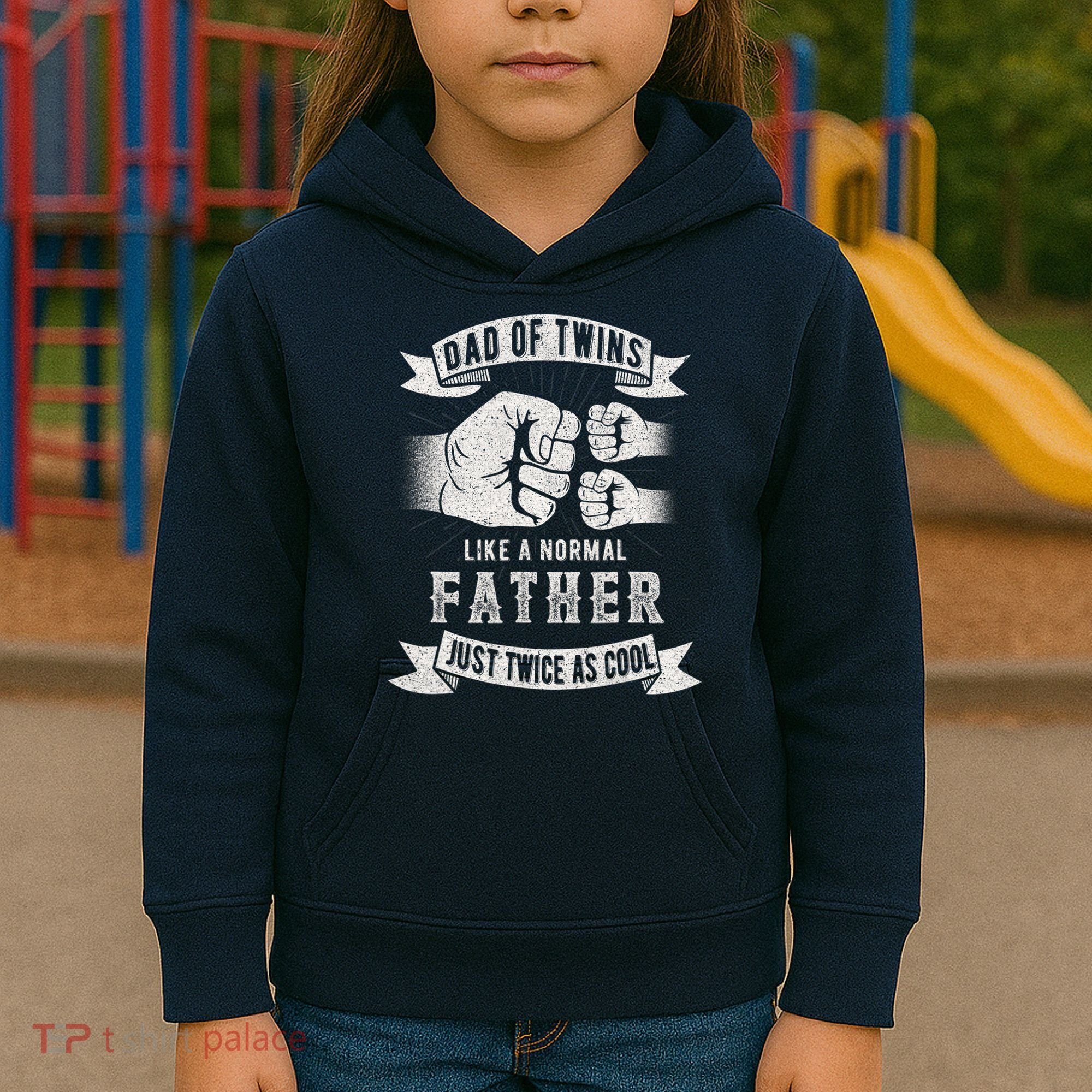 Dad Of Twins Dad Father's Day New Dad To Be Expecting Kids Hoodie