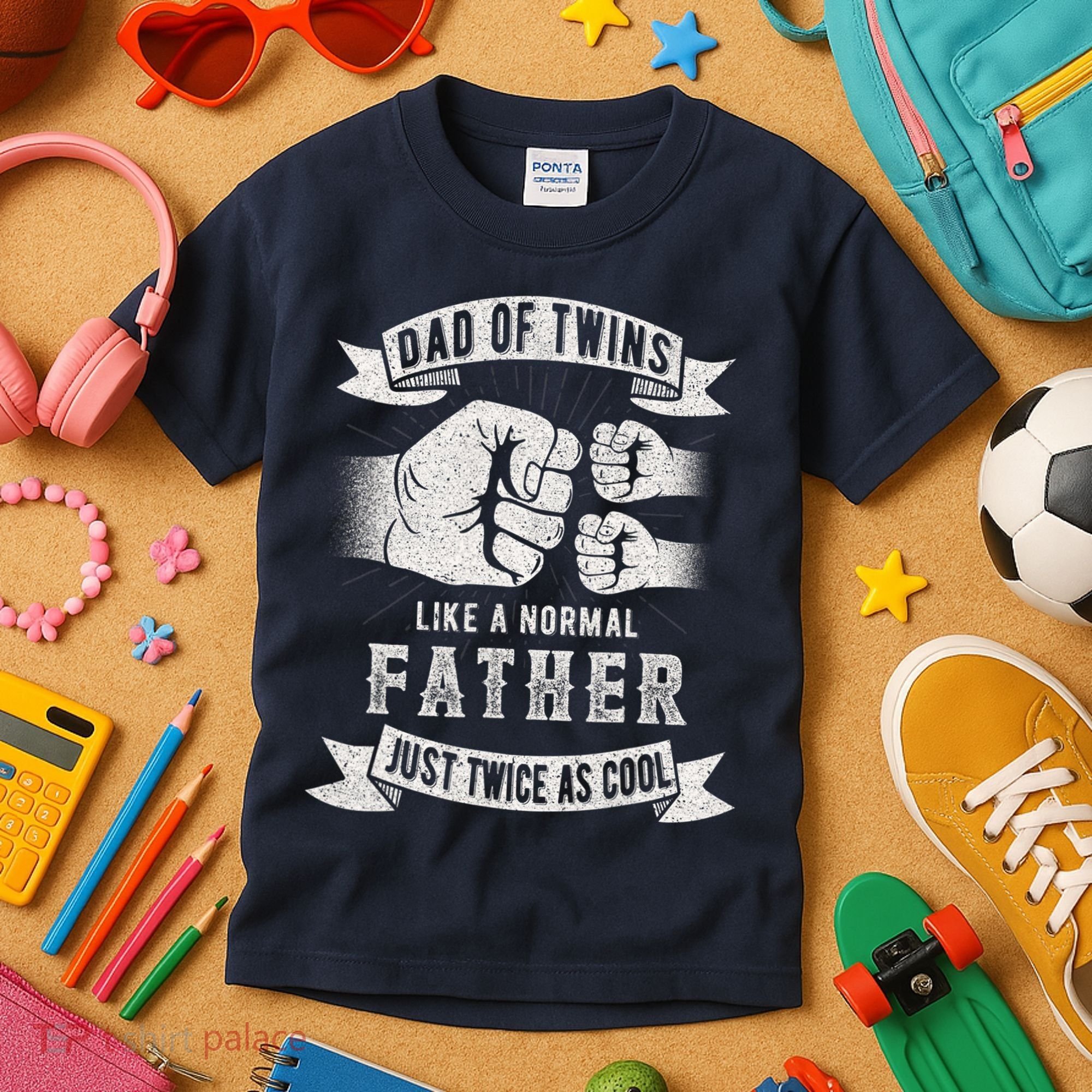 Dad Of Twins Dad Father's Day New Dad To Be Expecting Kids T-Shirt