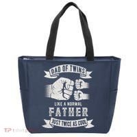 Dad Of Twins Dad Father's Day New Dad To Be Expecting Tote Bag thumb 0