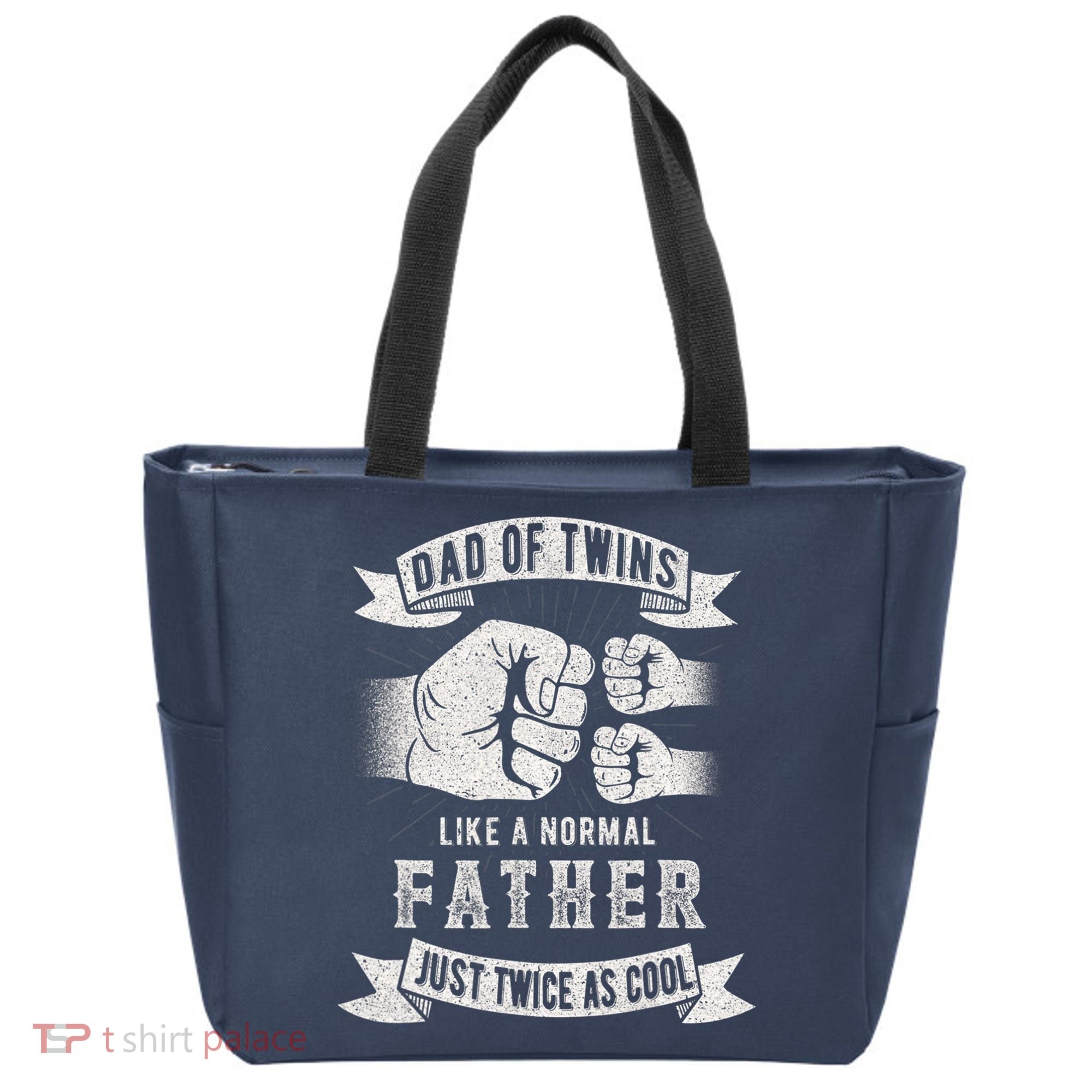 Dad Of Twins Dad Father's Day New Dad To Be Expecting Tote Bag