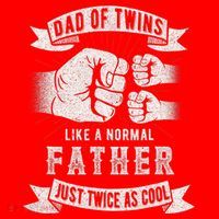 Dad Of Twins Dad Father's Day New Dad To Be Expecting Santa Hat thumb 1