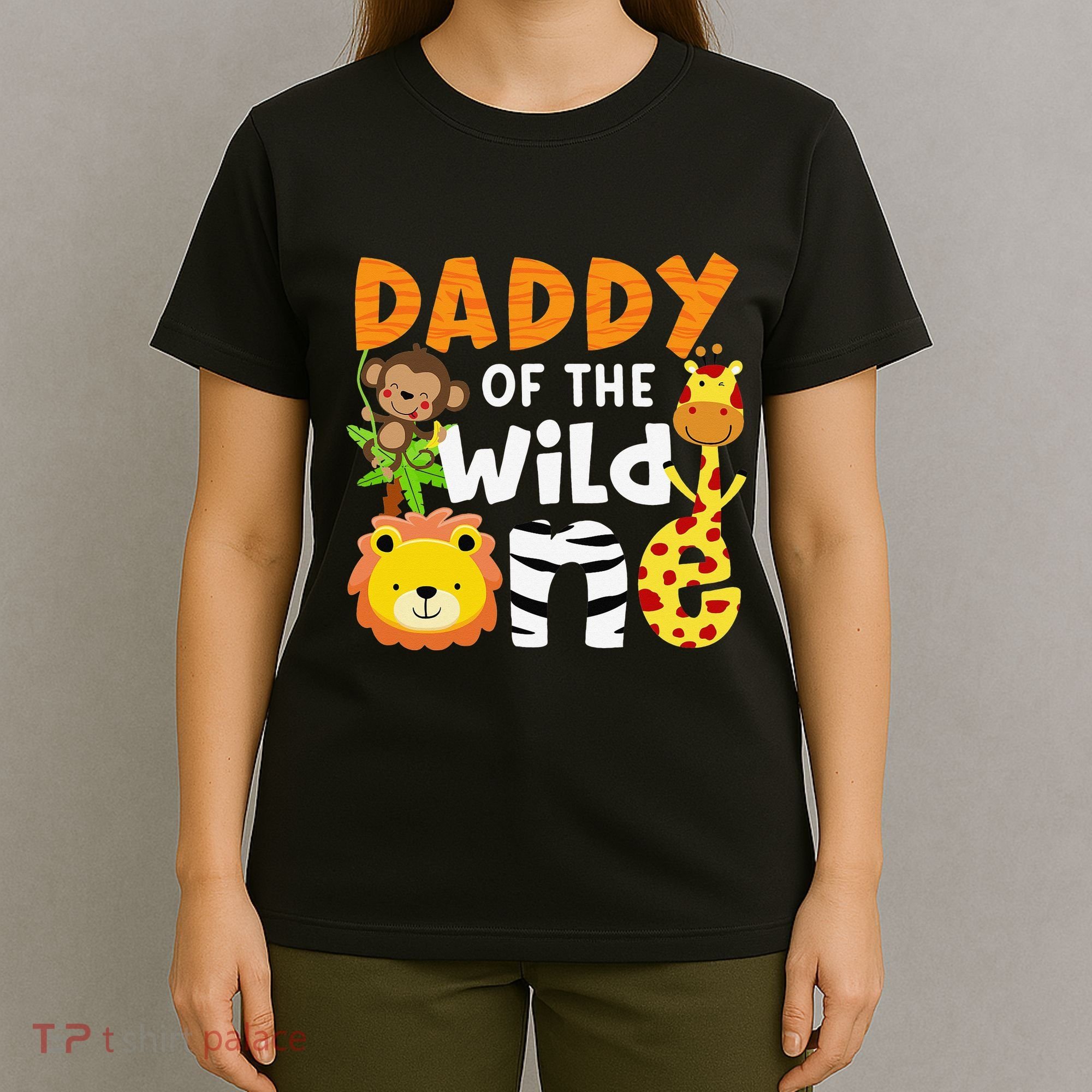 Daddy of the Wild One Zoo Bday Party Safari Jungle Animals T-Shirt