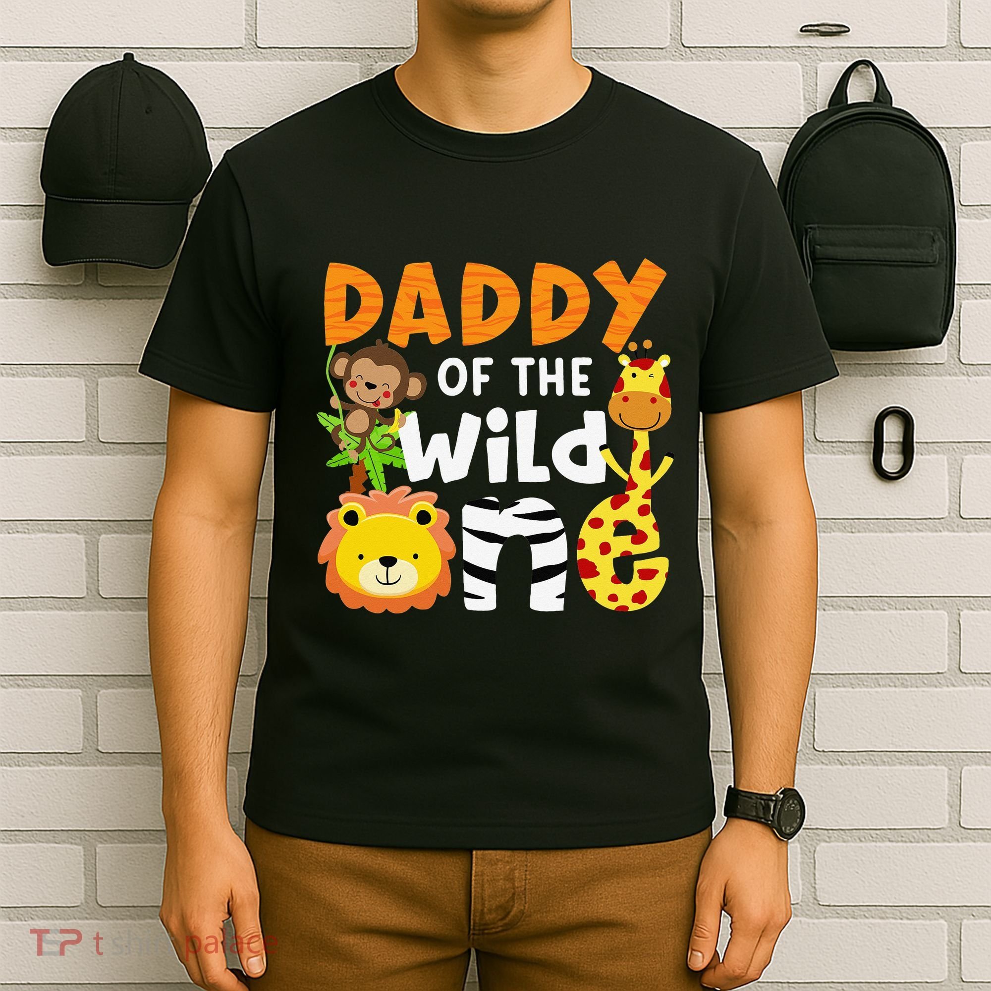 Daddy of the Wild One Zoo Bday Party Safari Jungle Animals T-Shirt