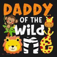 Daddy of the Wild One Zoo Bday Party Safari Jungle Animals T-Shirt thumb 7