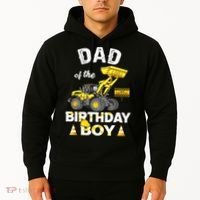 Dad Of The Birthday Boy Construction Family Matching Hoodie thumb 2
