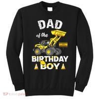 Dad Of The Birthday Boy Construction Family Matching Sweatshirt thumb 0