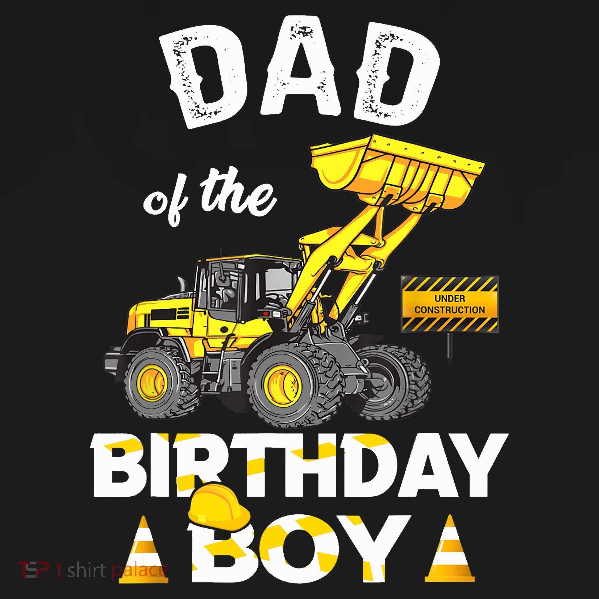 Dad Of The Birthday Boy Construction Family Matching Sweatshirt