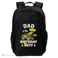 Dad Of The Birthday Boy Construction Family Matching Backpack thumb 0