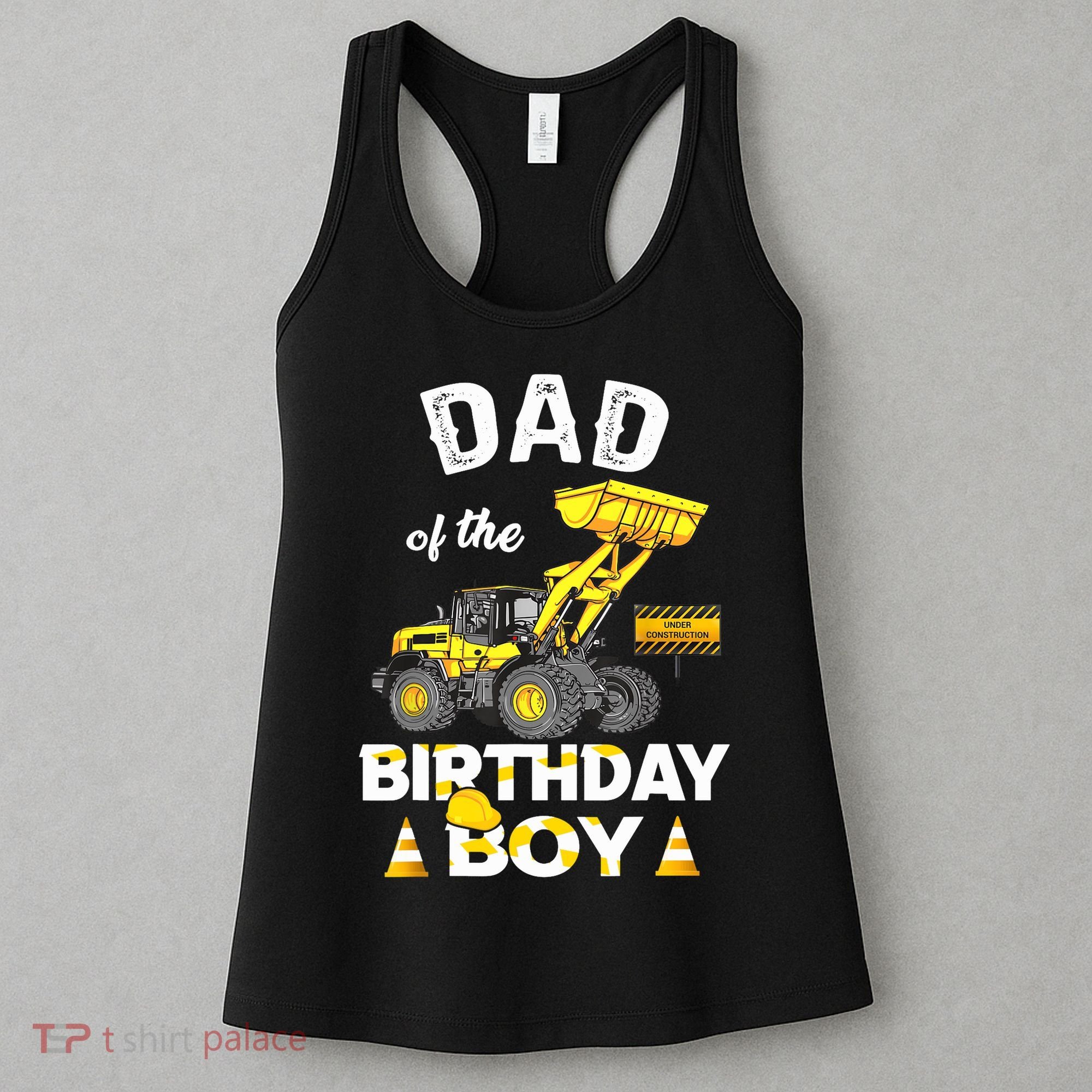 Dad Of The Birthday Boy Construction Family Matching Women's Tank Top