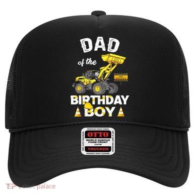 Dad Of The Birthday Boy Construction Family Matching Hat