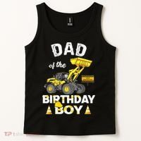 Dad Of The Birthday Boy Construction Family Matching Tank Top thumb 2