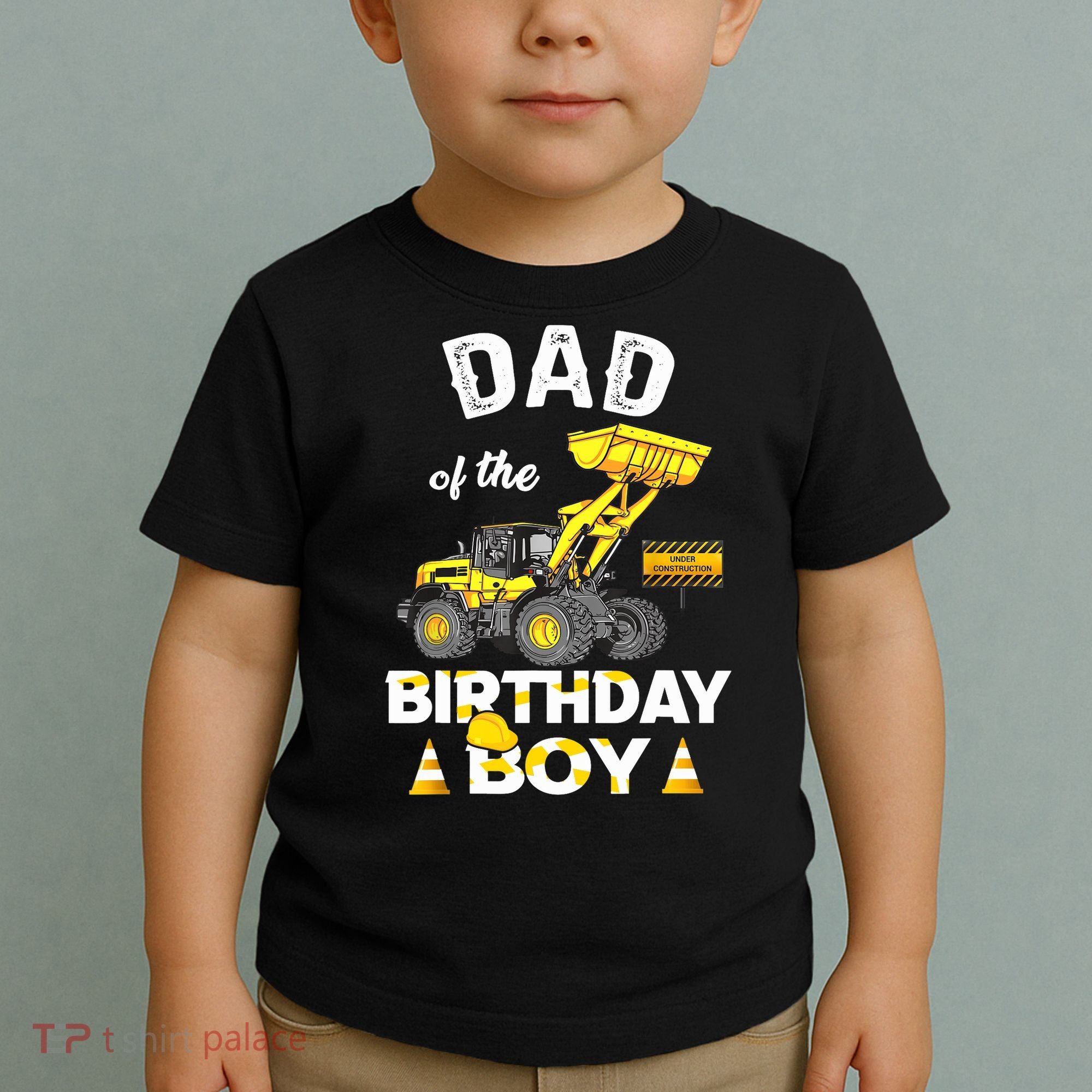 Dad Of The Birthday Boy Construction Family Matching Toddler T-Shirt