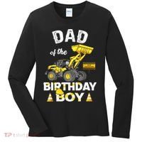 Dad Of The Birthday Boy Construction Family Matching Women's Long Sleeve Shirt thumb 0