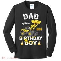 Dad Of The Birthday Boy Construction Family Matching Kids Long Sleeve Shirt thumb 0