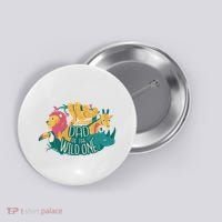 Dad Of The Wild One Birthday Button thumb 0