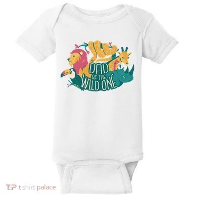 Dad Of The Wild One Birthday Baby Bodysuit