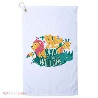 Dad Of The Wild One Birthday Golf Towel thumb 0