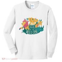 Dad Of The Wild One Birthday Kids Long Sleeve Shirt thumb 0