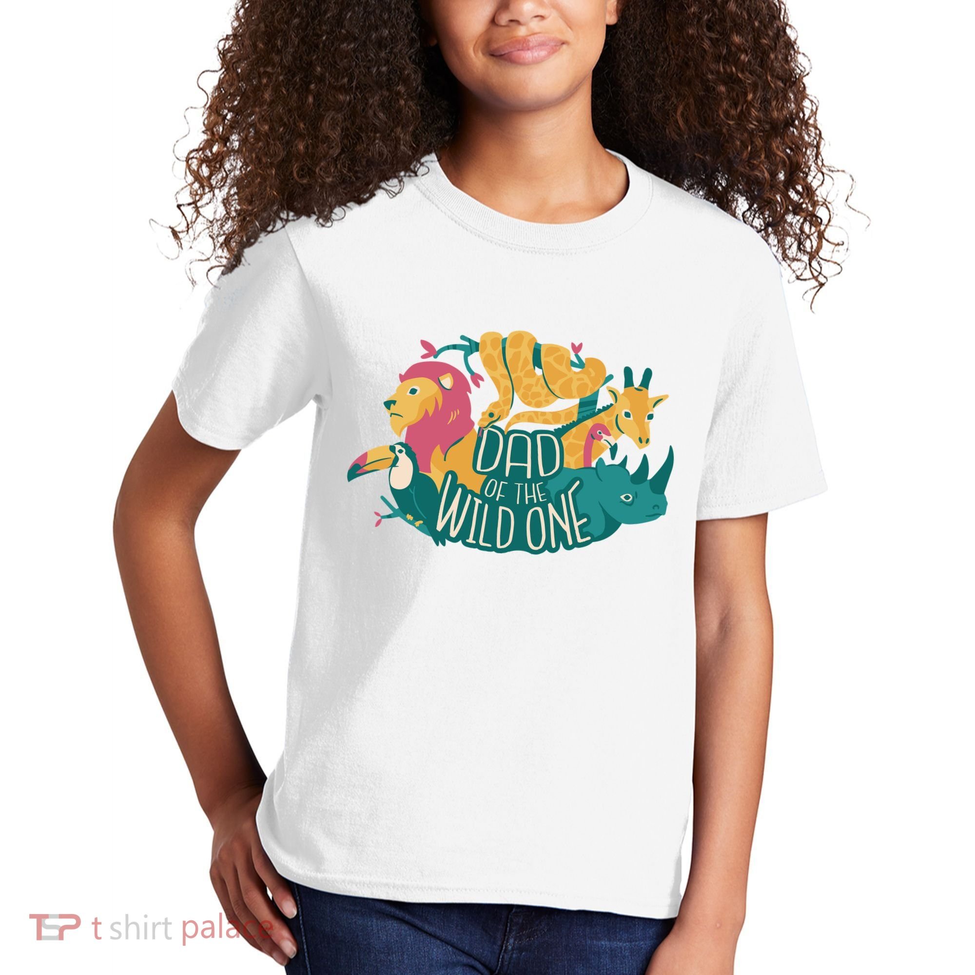 Dad Of The Wild One Birthday Kids T-Shirt