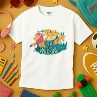 Dad Of The Wild One Birthday Kids T-Shirt thumb 3