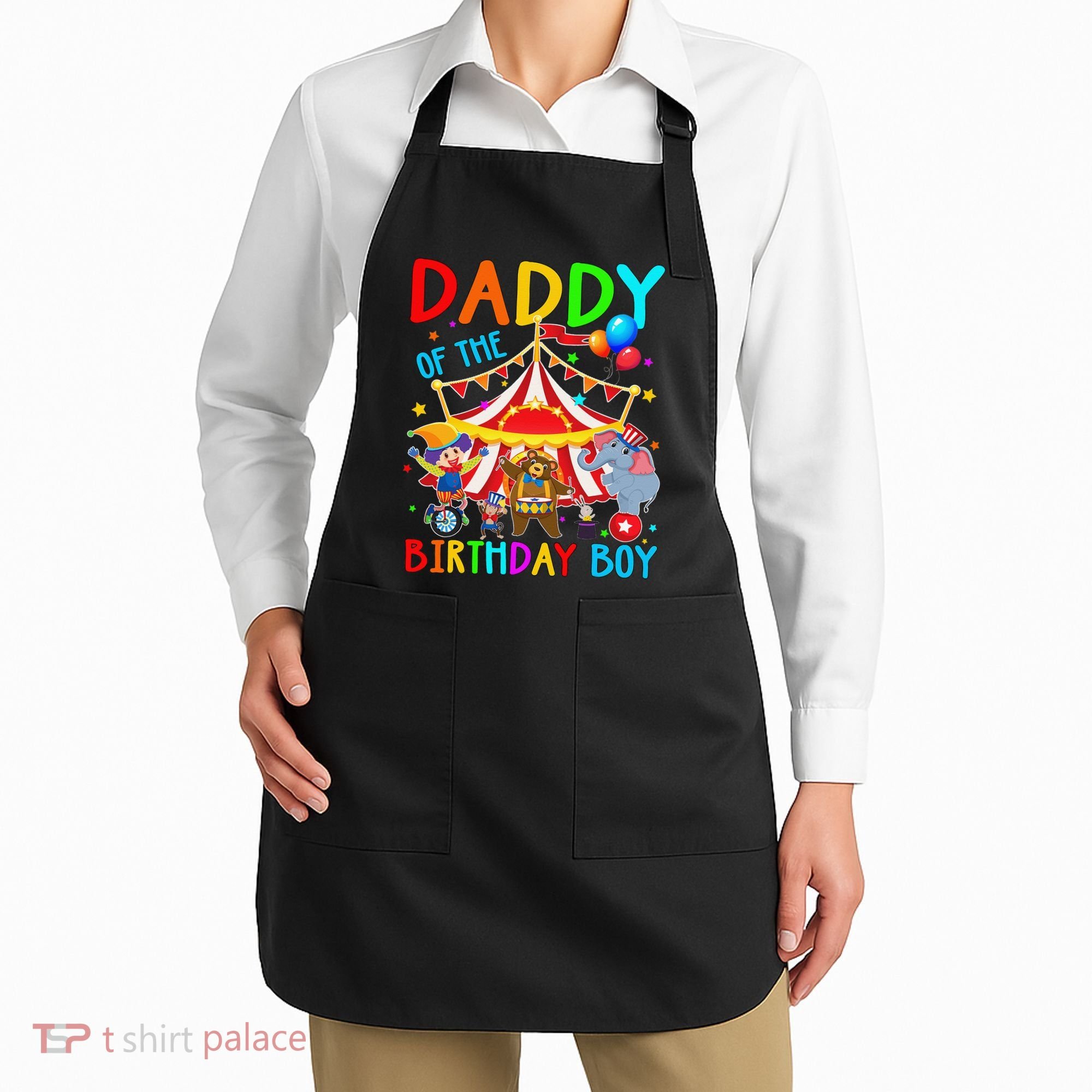 Daddy Of The Birthday Carnival Circus Themed Family Bday Apron