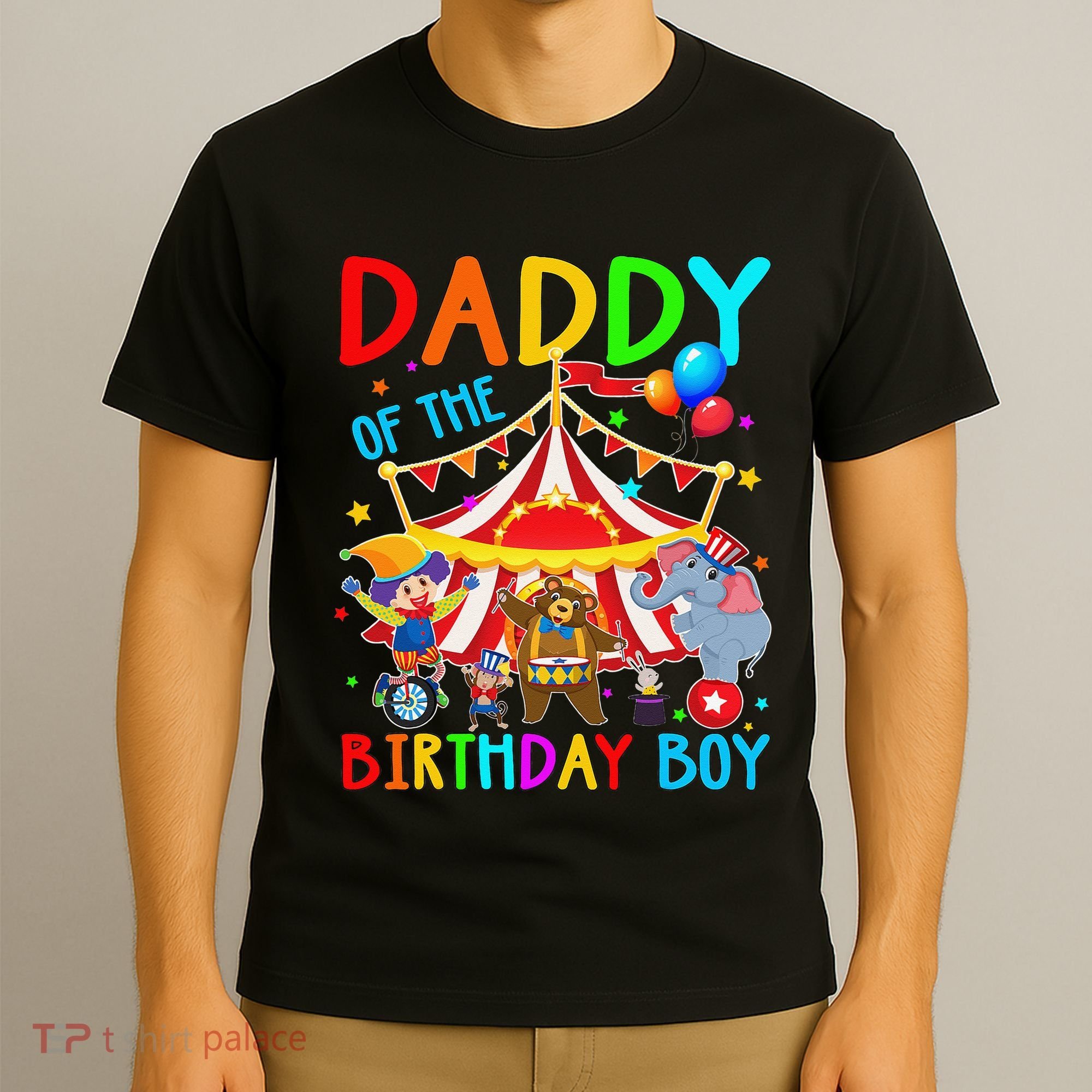 Daddy Of The Birthday Carnival Circus Themed Family Bday T-Shirt