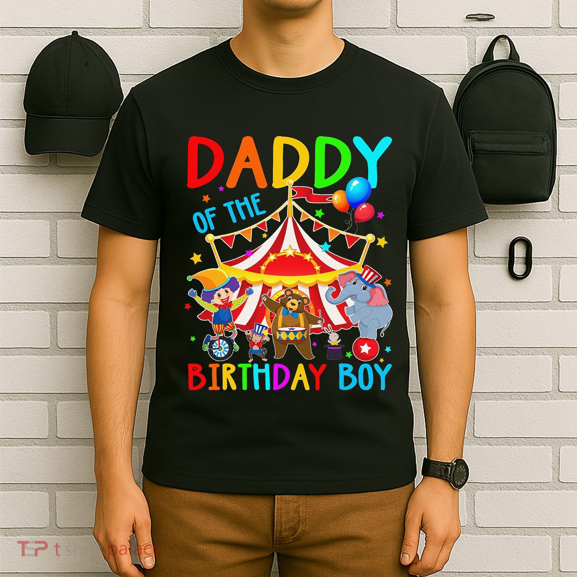 Daddy Of The Birthday Carnival Circus Themed Family Bday T-Shirt
