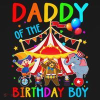 Daddy Of The Birthday Carnival Circus Themed Family Bday Baby Bodysuit thumb 2