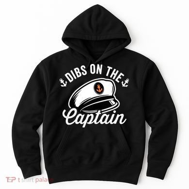 Dibs on The Captain Funny Captain Wife Hoodie
