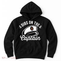 Dibs on The Captain Funny Captain Wife Hoodie thumb 0