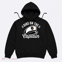 Dibs on The Captain Funny Captain Wife Hoodie thumb 0