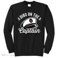 Dibs on The Captain Funny Captain Wife Sweatshirt thumb 0