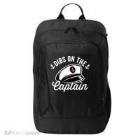 Dibs on The Captain Funny Captain Wife City Backpack thumb 0