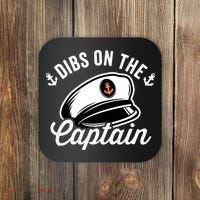 Dibs on The Captain Funny Captain Wife Coaster thumb 0