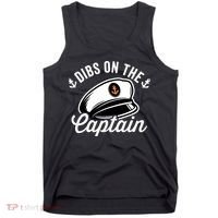 Dibs on The Captain Funny Captain Wife Tank Top thumb 0