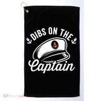 Dibs on The Captain Funny Captain Wife Golf Towel thumb 0