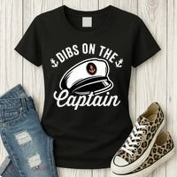Dibs on The Captain Funny Captain Wife Women's T-Shirt thumb 3